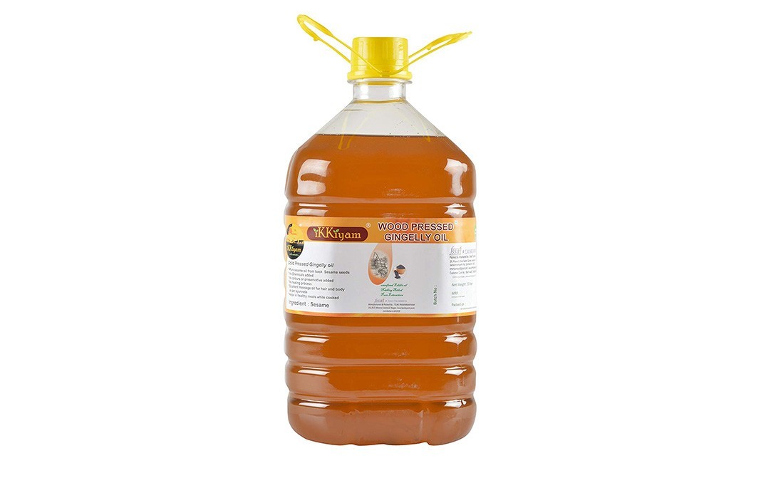 Ikkiyam Wood Pressed Gingelly Oil    Bottle  5 litre
